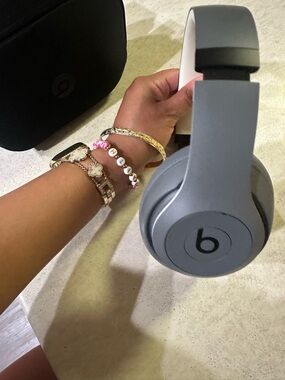 Beats by Dre Over-Ear Headphones in Light Gray
